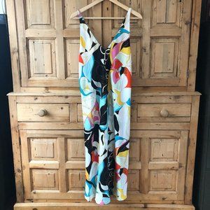 Mod Natori Nightgown Abstract Pattern Large